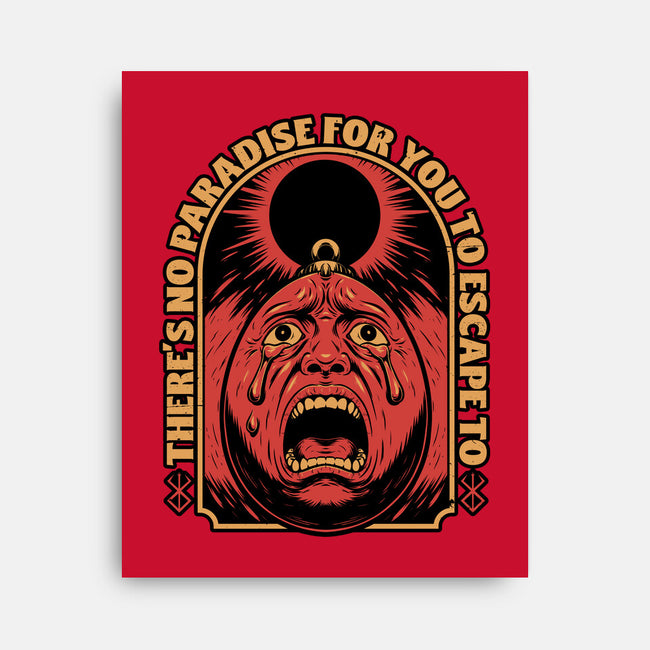 Screaming Egg Eclipse Anime-None-Stretched-Canvas-Studio Mootant