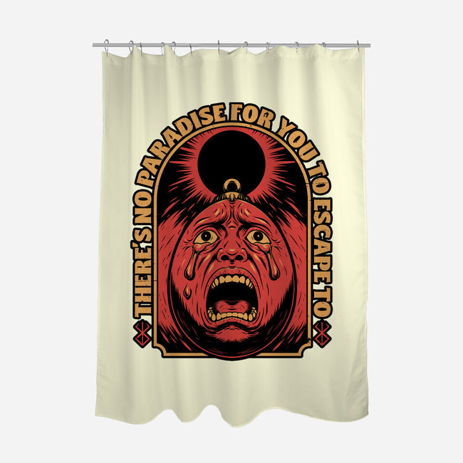 Screaming Egg Eclipse Anime-None-Polyester-Shower Curtain-Studio Mootant