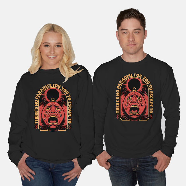 Screaming Egg Eclipse Anime-Unisex-Crew Neck-Sweatshirt-Studio Mootant