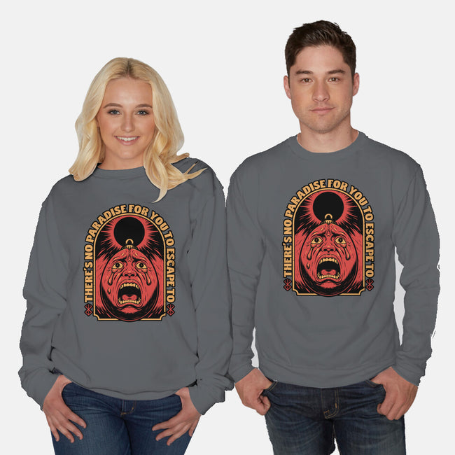 Screaming Egg Eclipse Anime-Unisex-Crew Neck-Sweatshirt-Studio Mootant
