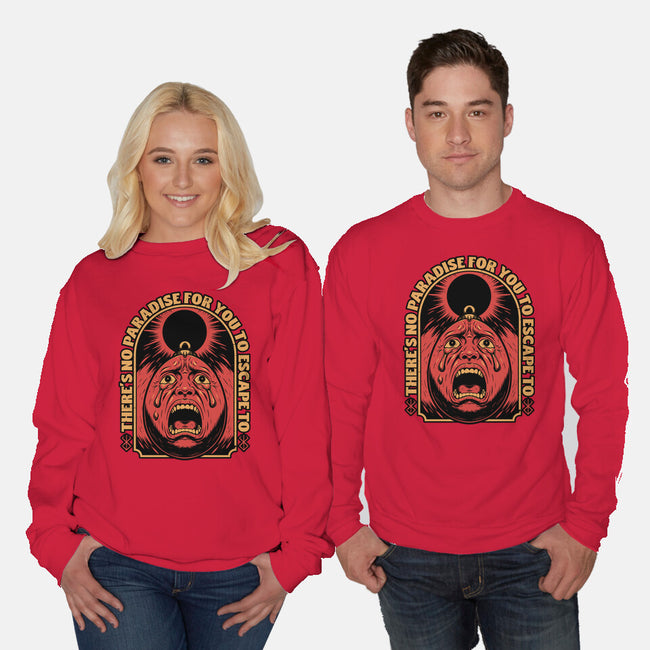 Screaming Egg Eclipse Anime-Unisex-Crew Neck-Sweatshirt-Studio Mootant