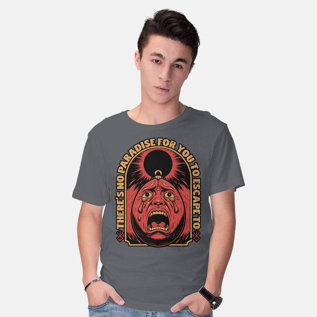 Screaming Egg Eclipse Anime-Mens-Basic-Tee-Studio Mootant