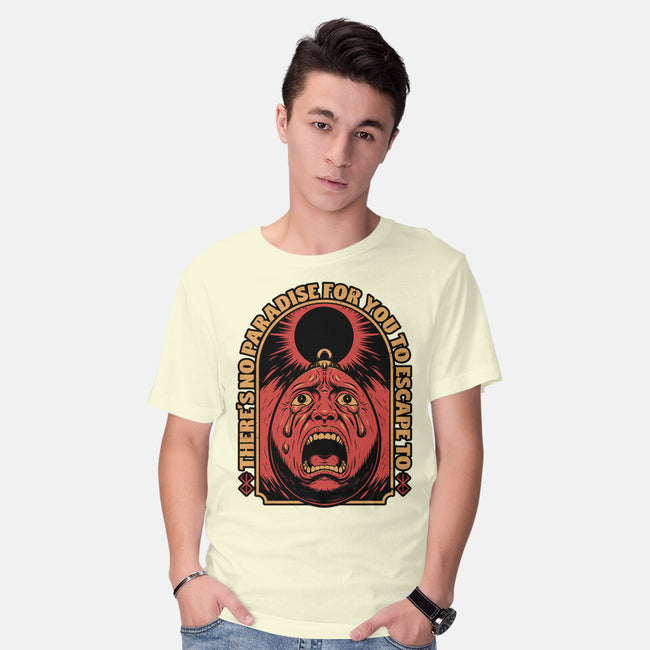 Screaming Egg Eclipse Anime-Mens-Basic-Tee-Studio Mootant