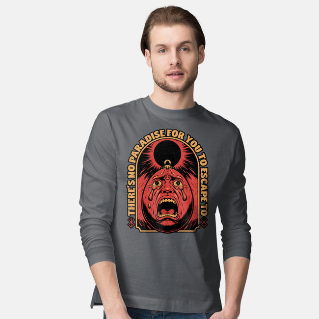 Screaming Egg Eclipse Anime-Mens-Long Sleeved-Tee-Studio Mootant