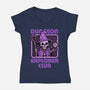 RPG Mage Skull-Womens-V-Neck-Tee-Studio Mootant