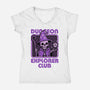 RPG Mage Skull-Womens-V-Neck-Tee-Studio Mootant