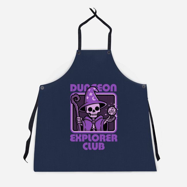 RPG Mage Skull-Unisex-Kitchen-Apron-Studio Mootant