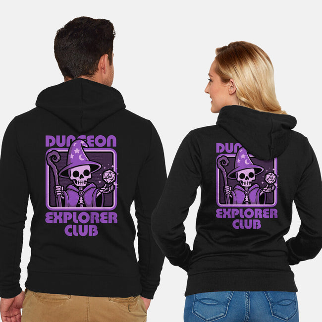 RPG Mage Skull-Unisex-Zip-Up-Sweatshirt-Studio Mootant