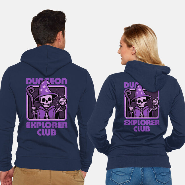 RPG Mage Skull-Unisex-Zip-Up-Sweatshirt-Studio Mootant