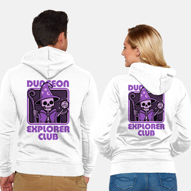RPG Mage Skull-Unisex-Zip-Up-Sweatshirt-Studio Mootant