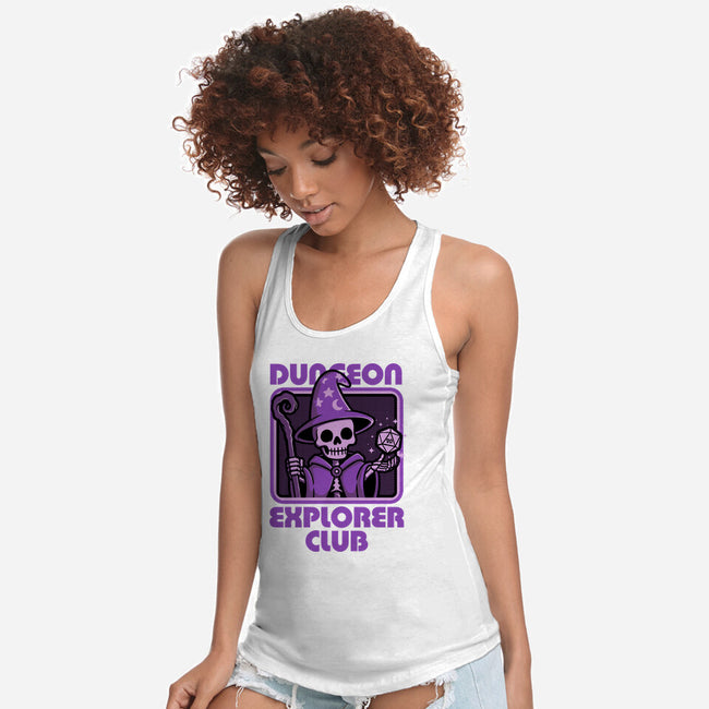 RPG Mage Skull-Womens-Racerback-Tank-Studio Mootant