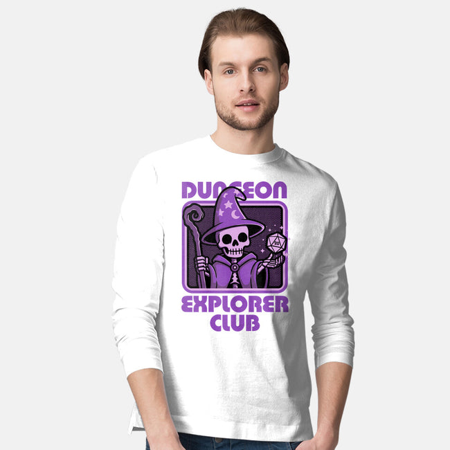 RPG Mage Skull-Mens-Long Sleeved-Tee-Studio Mootant