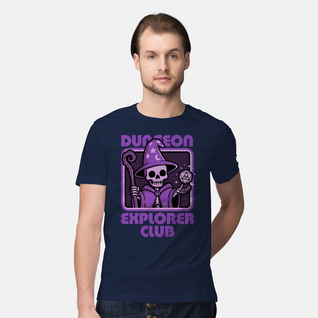 RPG Mage Skull-Mens-Premium-Tee-Studio Mootant