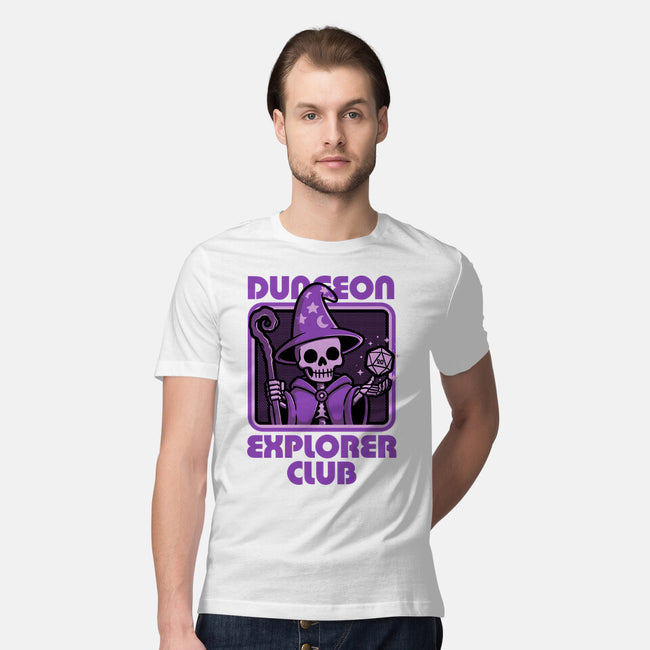 RPG Mage Skull-Mens-Premium-Tee-Studio Mootant