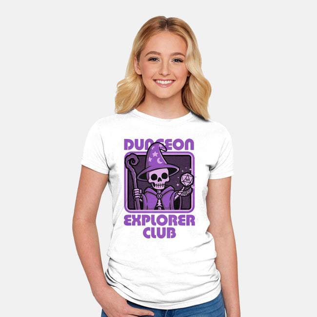 RPG Mage Skull-Womens-Fitted-Tee-Studio Mootant
