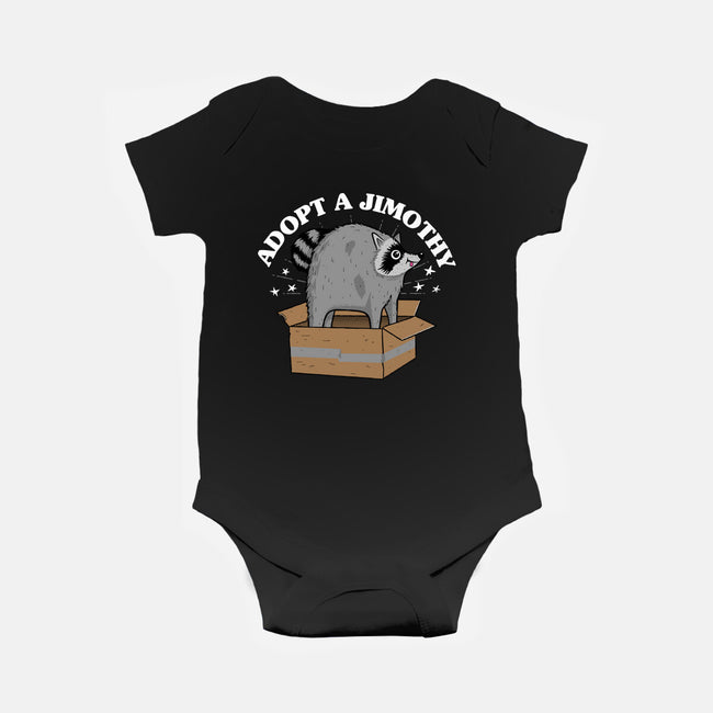 Adopt A Jimothy-Baby-Basic-Onesie-rocketman_art