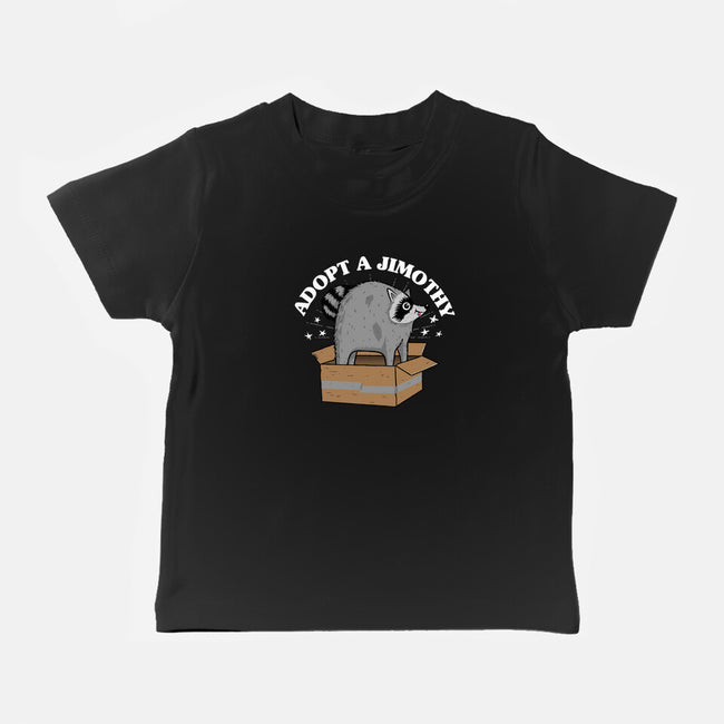 Adopt A Jimothy-Baby-Basic-Tee-rocketman_art