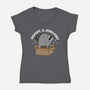 Adopt A Jimothy-Womens-V-Neck-Tee-rocketman_art
