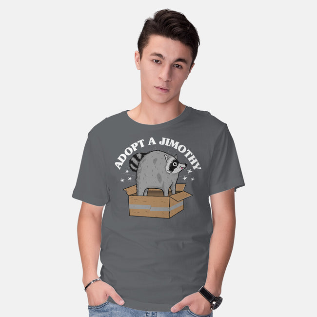 Adopt A Jimothy-Mens-Basic-Tee-rocketman_art