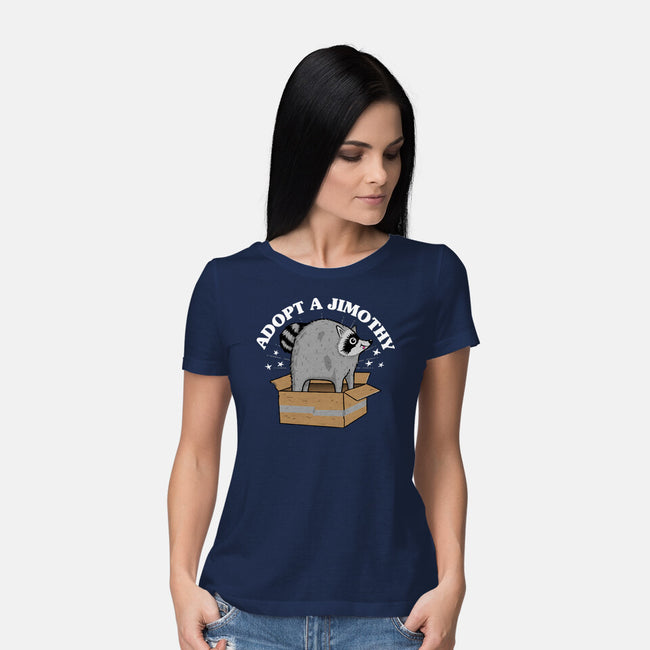 Adopt A Jimothy-Womens-Basic-Tee-rocketman_art