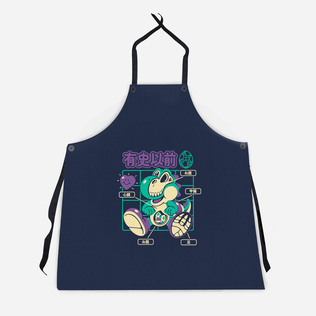 Prehistoric Anatomy-Unisex-Kitchen-Apron-Henrique Torres