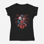 Spiders-Womens-V-Neck-Tee-zascanauta