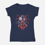 Spiders-Womens-V-Neck-Tee-zascanauta