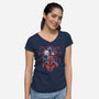 Spiders-Womens-V-Neck-Tee-zascanauta