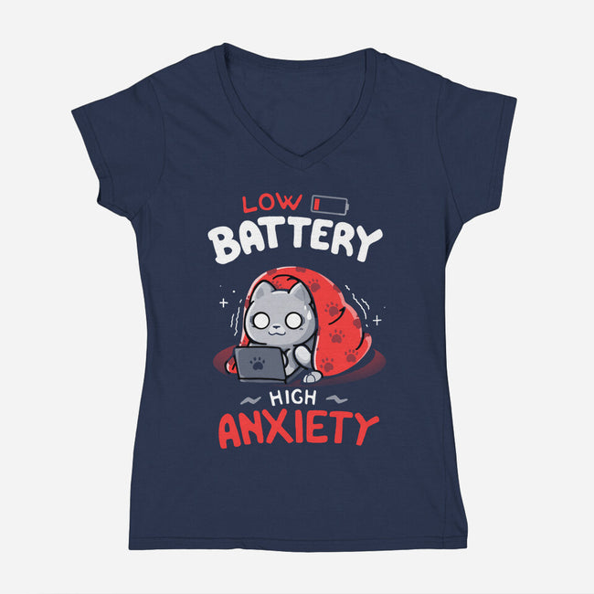 High Anxiety-Womens-V-Neck-Tee-Vallina84