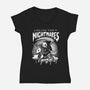 Follow Your Nightmares-Womens-V-Neck-Tee-Vallina84