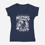 Follow Your Nightmares-Womens-V-Neck-Tee-Vallina84