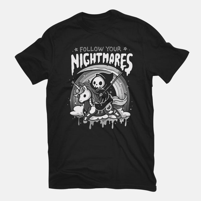 Follow Your Nightmares-Womens-Fitted-Tee-Vallina84