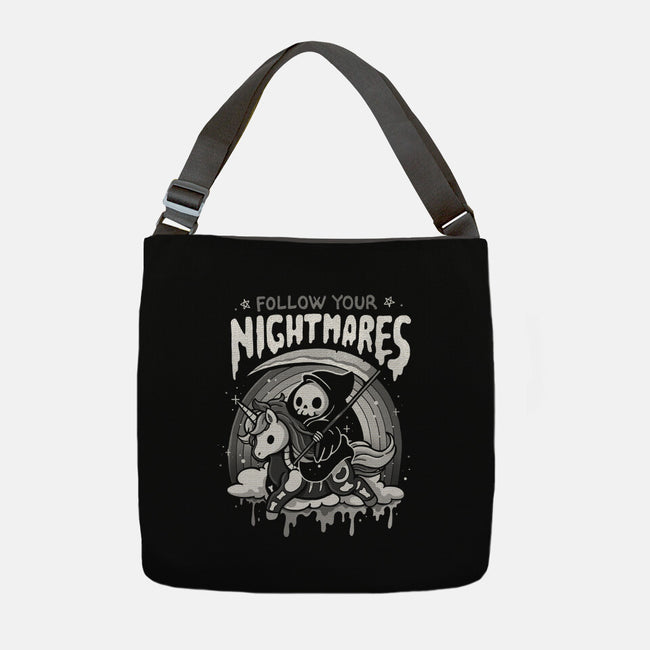 Follow Your Nightmares-None-Adjustable Tote-Bag-Vallina84