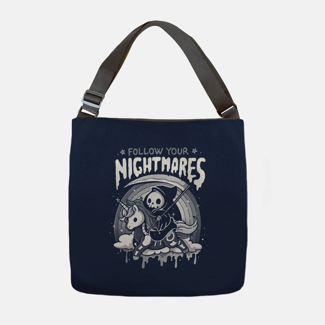 Follow Your Nightmares-None-Adjustable Tote-Bag-Vallina84