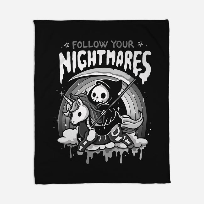 Follow Your Nightmares-None-Fleece-Blanket-Vallina84