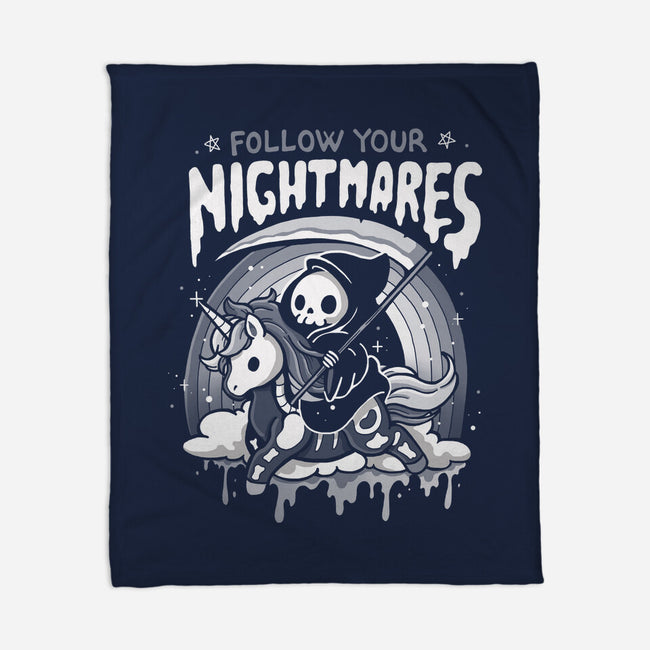 Follow Your Nightmares-None-Fleece-Blanket-Vallina84