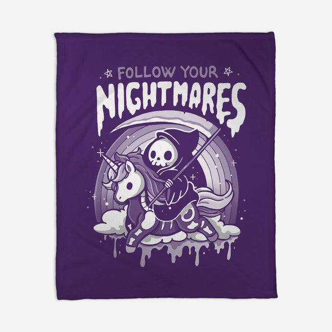 Follow Your Nightmares-None-Fleece-Blanket-Vallina84