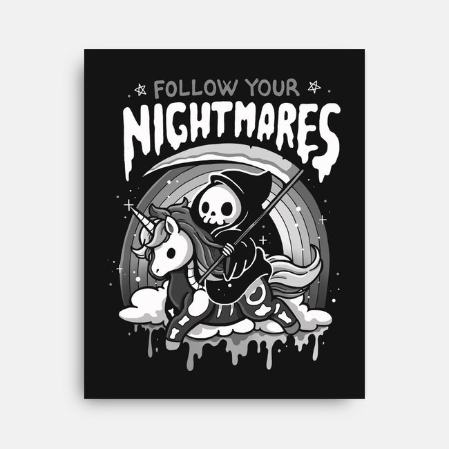 Follow Your Nightmares-None-Stretched-Canvas-Vallina84