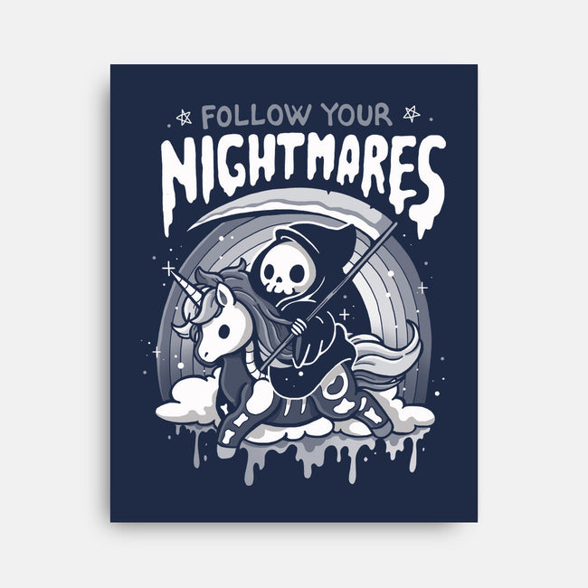 Follow Your Nightmares-None-Stretched-Canvas-Vallina84