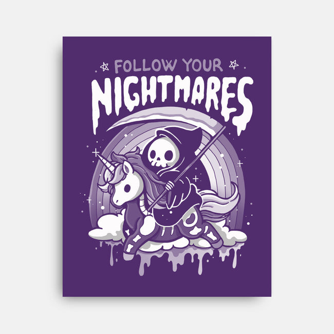 Follow Your Nightmares-None-Stretched-Canvas-Vallina84