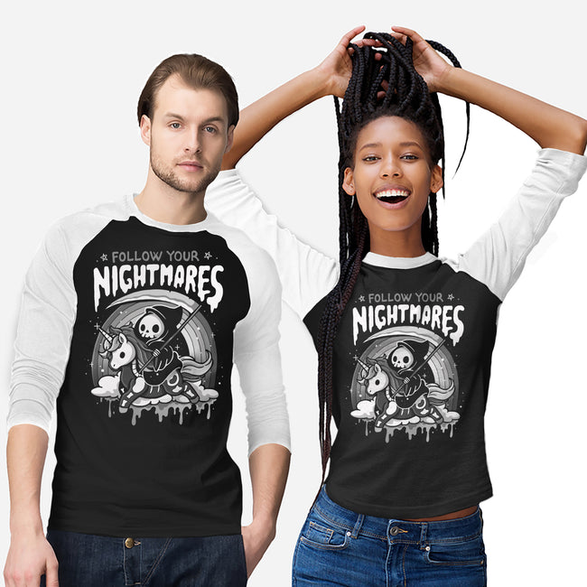 Follow Your Nightmares-Unisex-Baseball-Tee-Vallina84