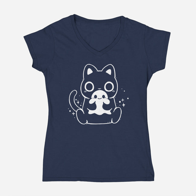 Boo Miao-Womens-V-Neck-Tee-Vallina84