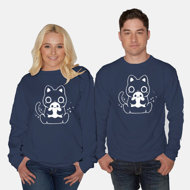 Boo Miao-Unisex-Crew Neck-Sweatshirt-Vallina84