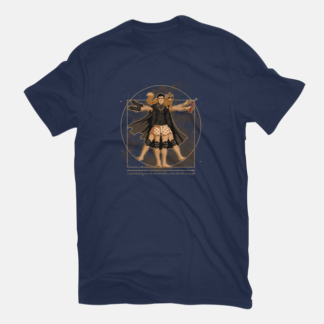 Vitruvian Crawler-Womens-Fitted-Tee-retrodivision