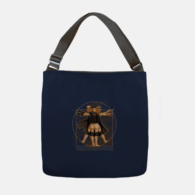 Vitruvian Crawler-None-Adjustable Tote-Bag-retrodivision
