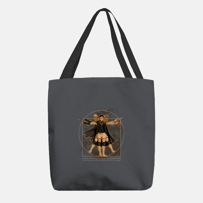 Vitruvian Crawler-None-Basic Tote-Bag-retrodivision
