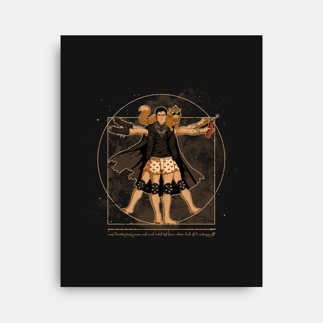 Vitruvian Crawler-None-Stretched-Canvas-retrodivision