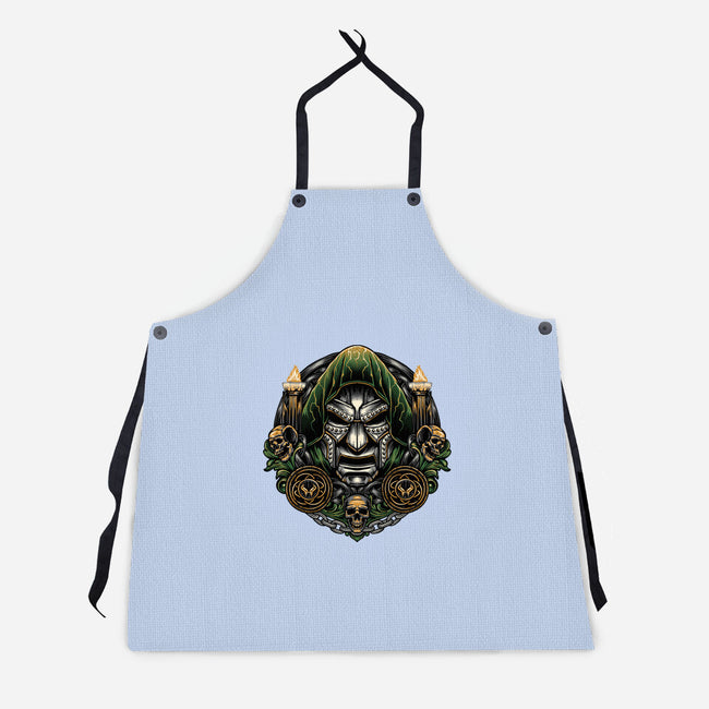 Welcome To The Age Of Doom-Unisex-Kitchen-Apron-glitchygorilla