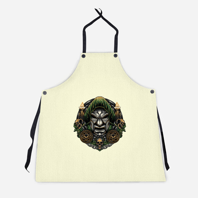Welcome To The Age Of Doom-Unisex-Kitchen-Apron-glitchygorilla