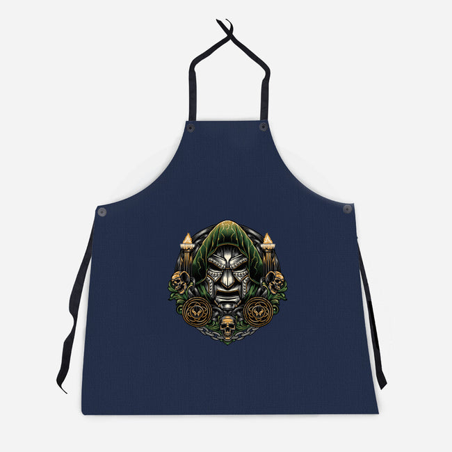 Welcome To The Age Of Doom-Unisex-Kitchen-Apron-glitchygorilla